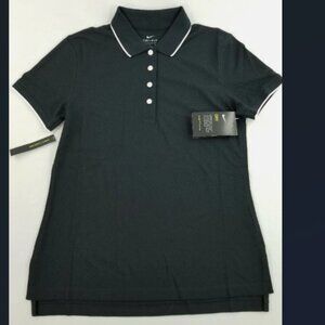 Nike Golf Women Dri-FIT Polo Shirt Black White Medium - New with Tags